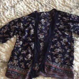Navy Target kimono